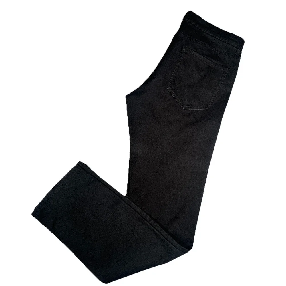 Vince Men's Pants Size 32 Black Slim 5-Pocket Stretch Chino - Picture 1 of 8